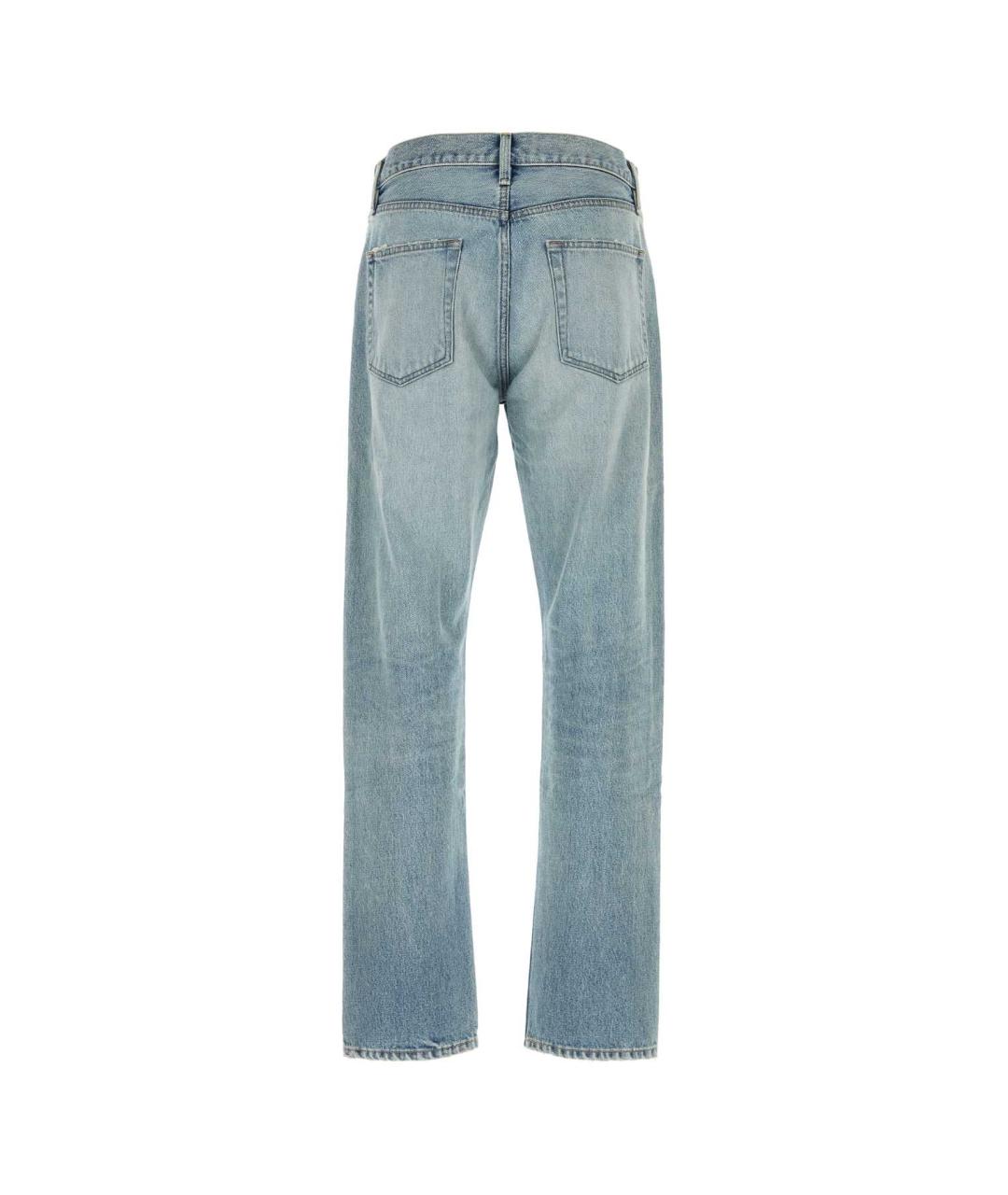 FEAR OF GOD Голубые хлопковые прямые джинсы, фото 2