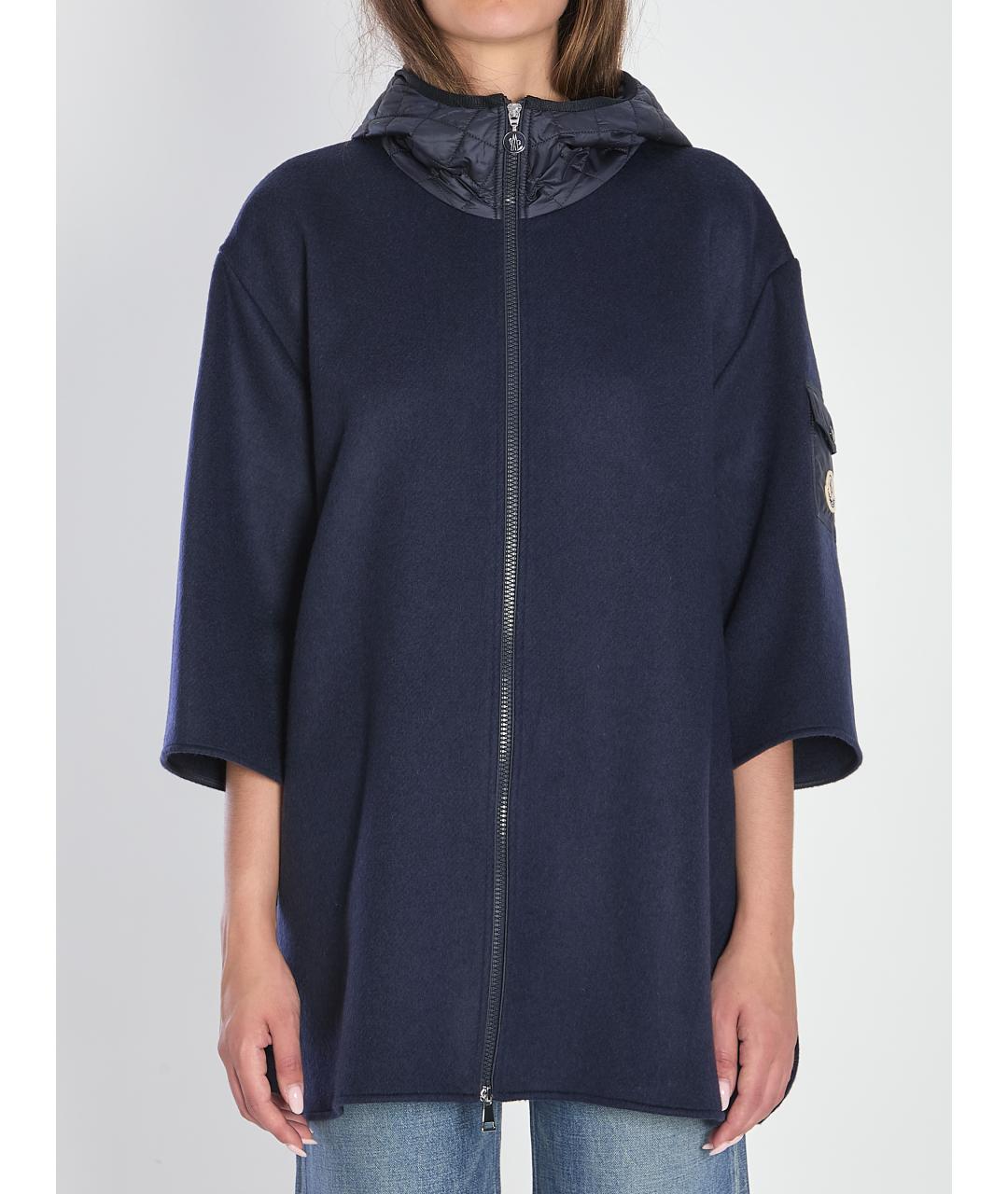 MONCLER Синяя шерстяная куртка, фото 2