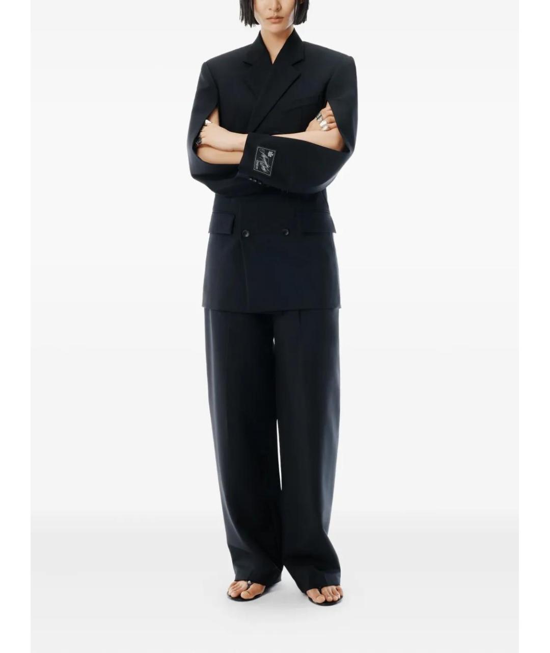 ALEXANDER WANG Черное шерстяное коктейльное платье, фото 3