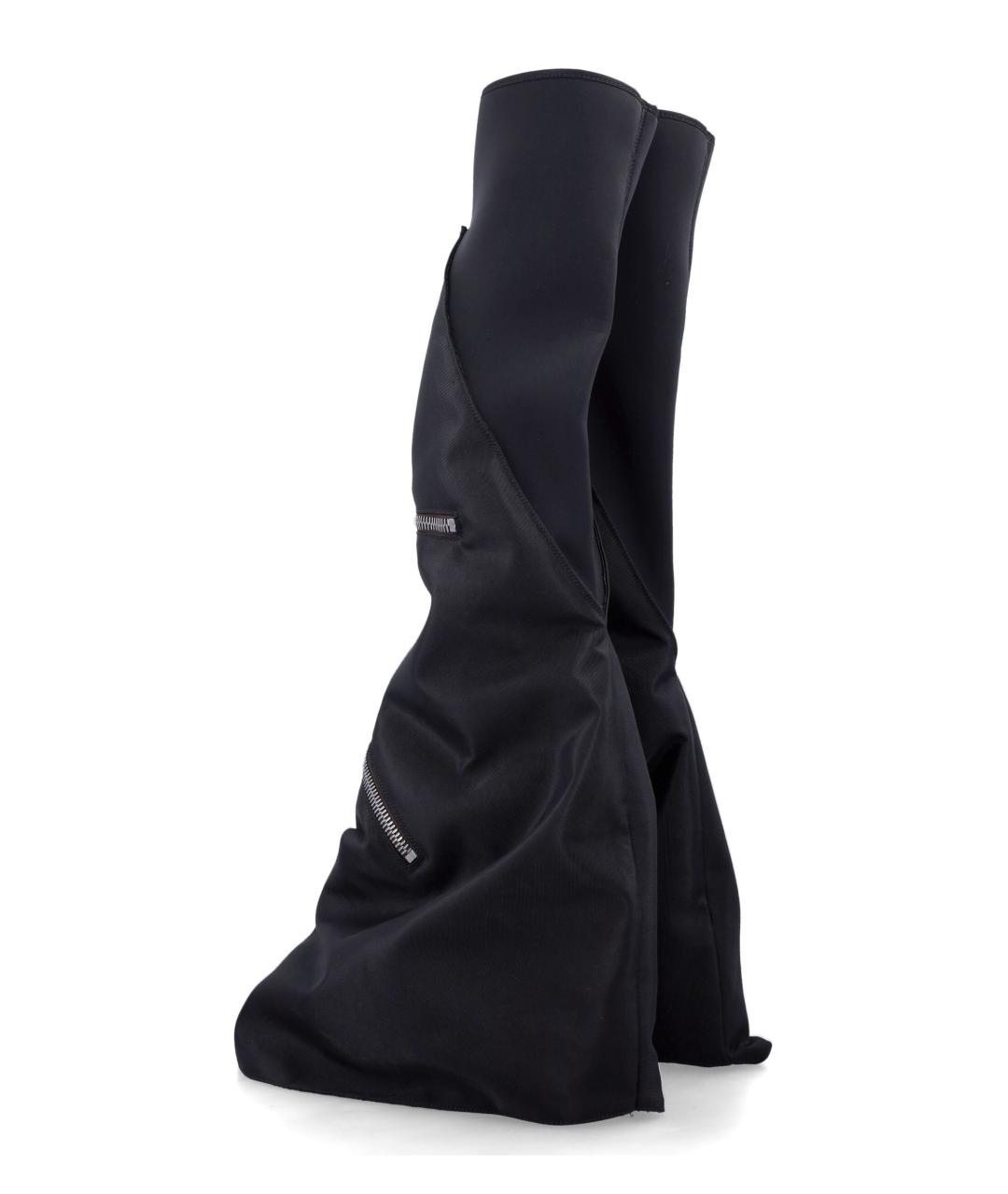 RICK OWENS Черные кожаные сапоги, фото 3