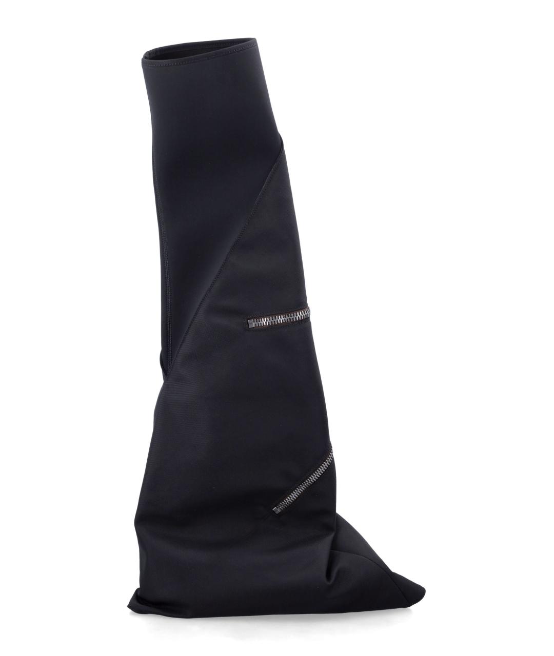 RICK OWENS Черные кожаные сапоги, фото 1