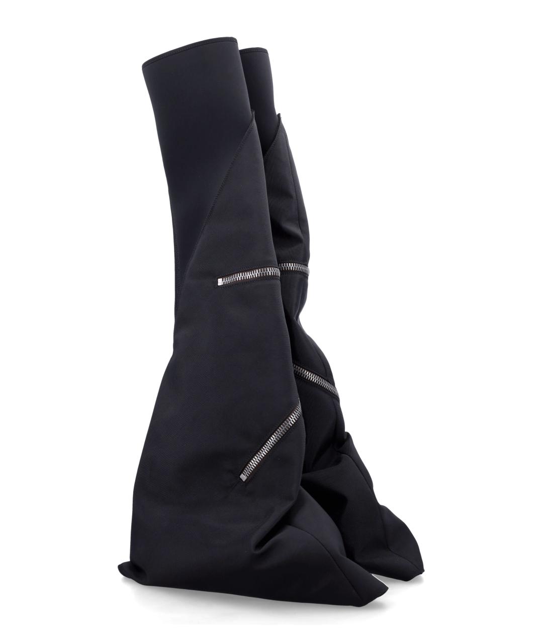 RICK OWENS Черные кожаные сапоги, фото 2