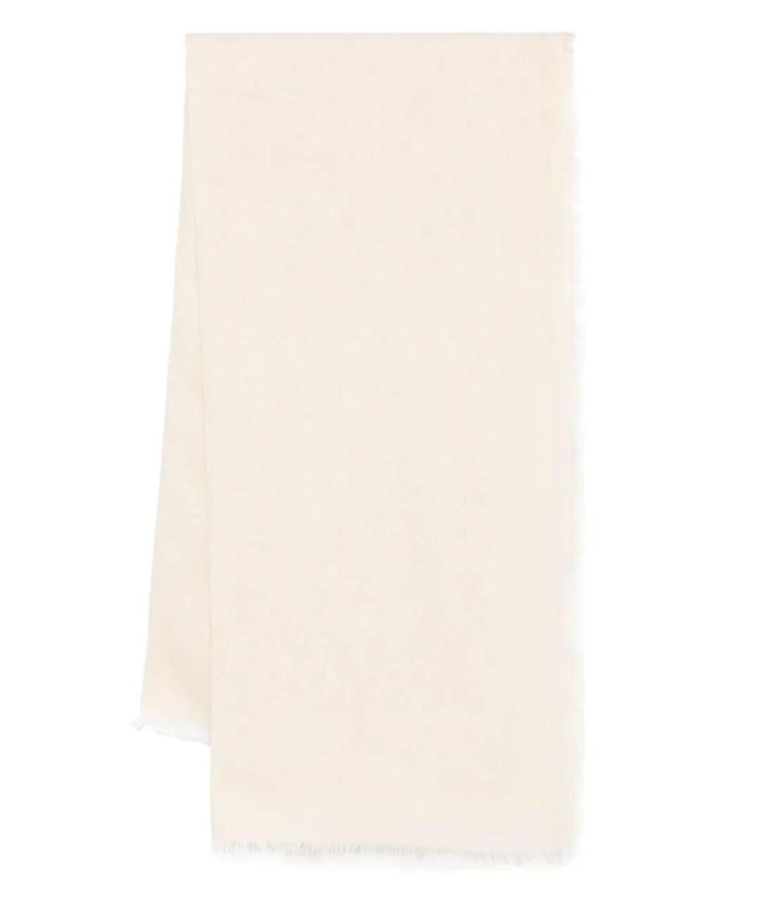 FENDI Бежевый хлопковый шарф, фото 1