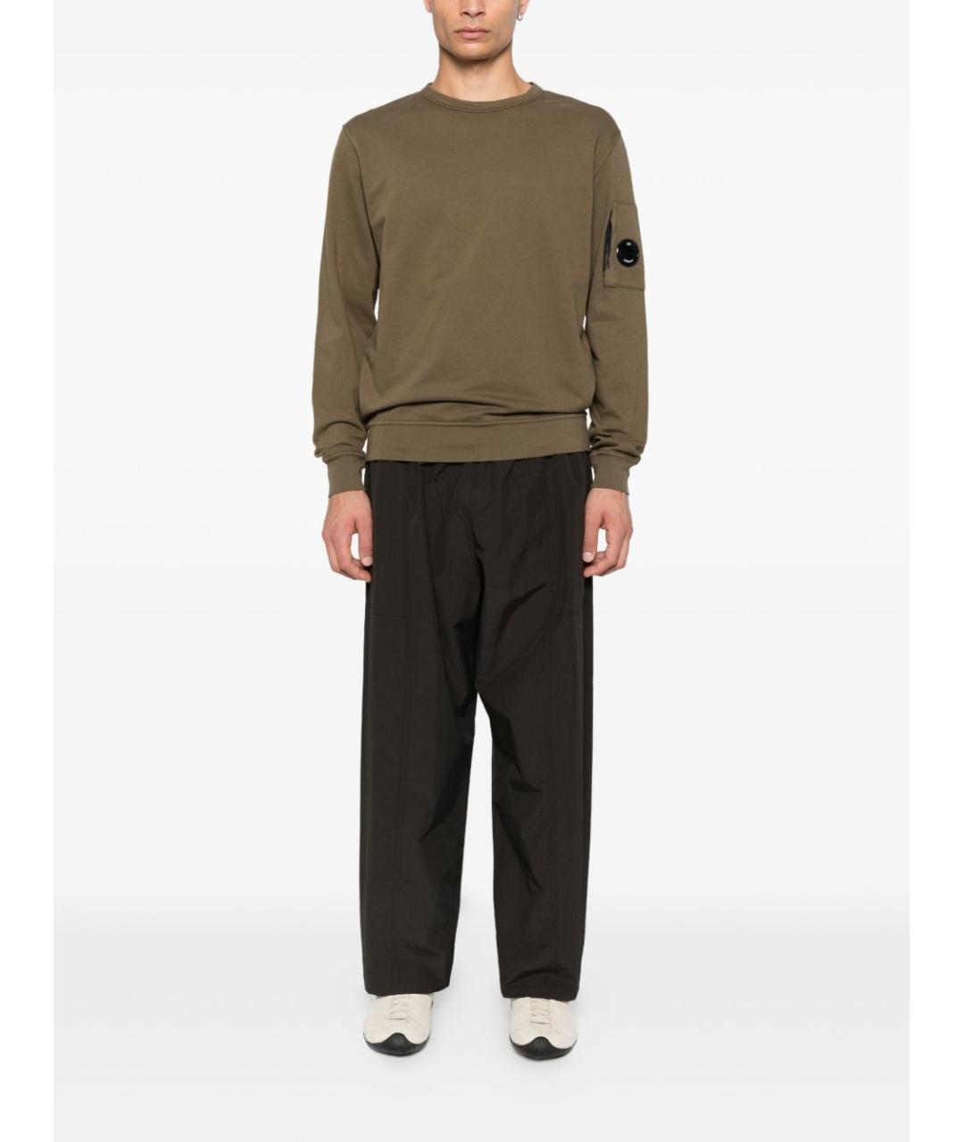 CP COMPANY Зеленый хлопковый джемпер / свитер, фото 3