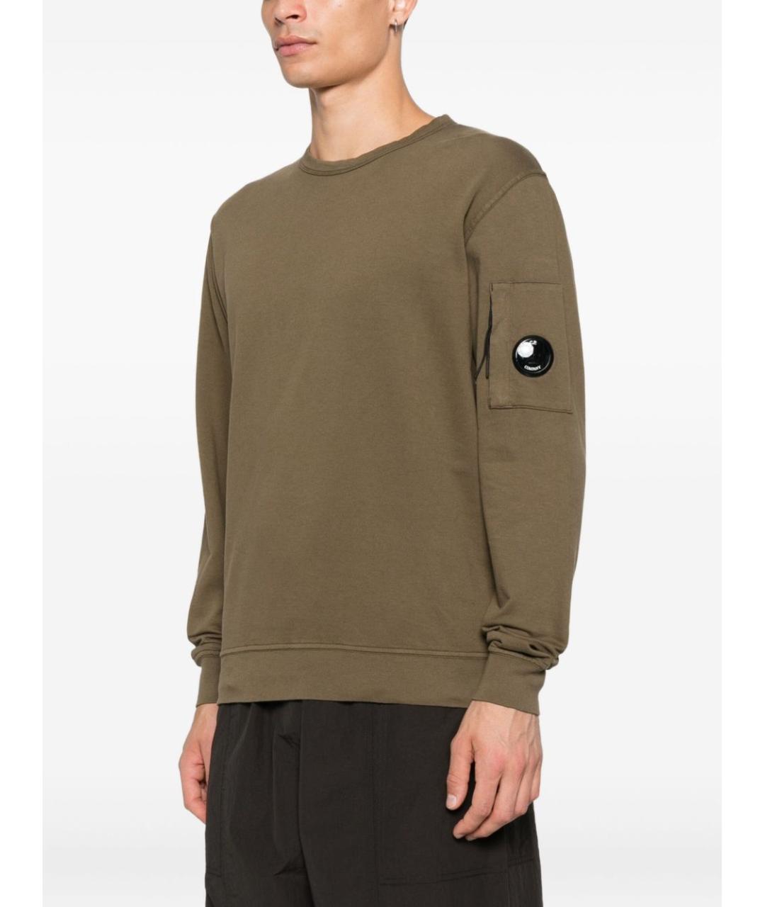 CP COMPANY Зеленый хлопковый джемпер / свитер, фото 5