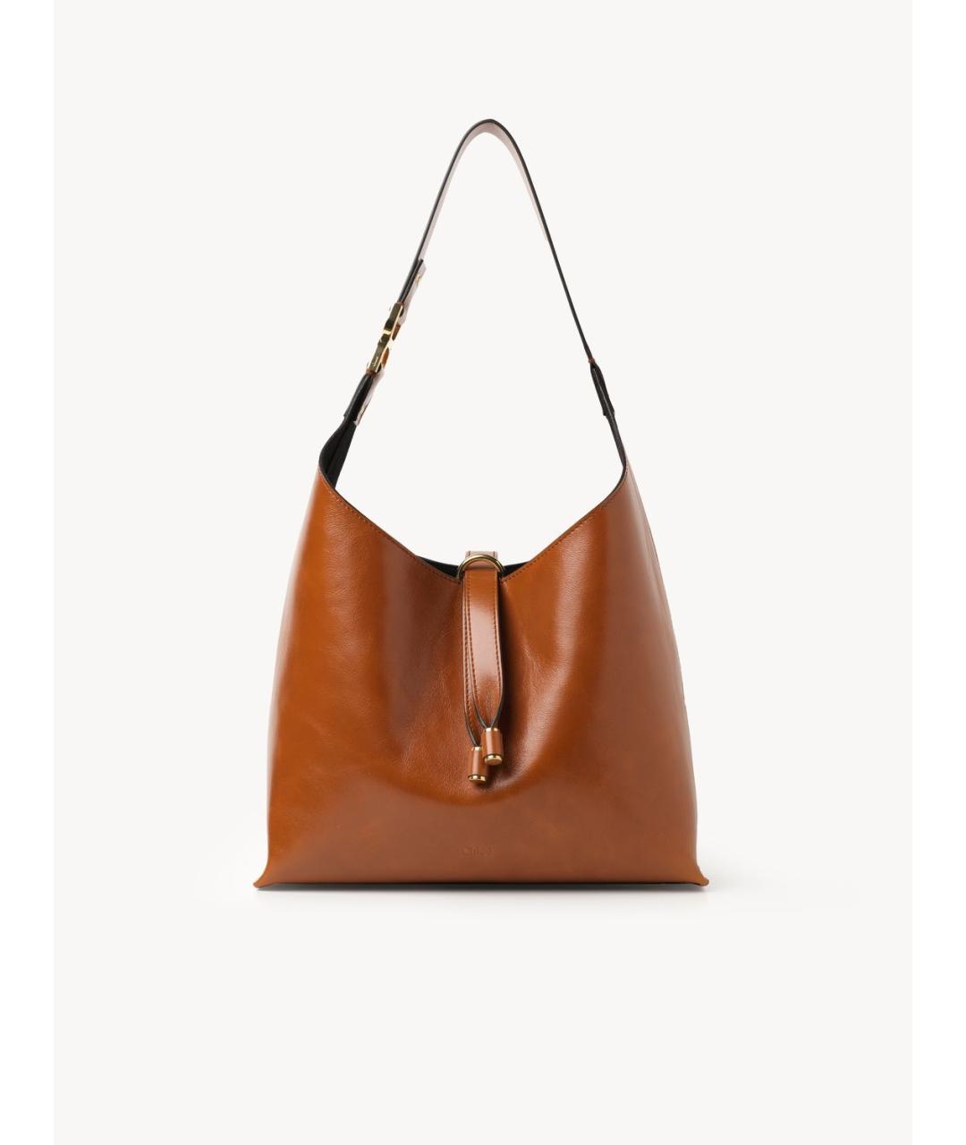 CHLOE Коричневая кожаная сумка тоут, фото 6