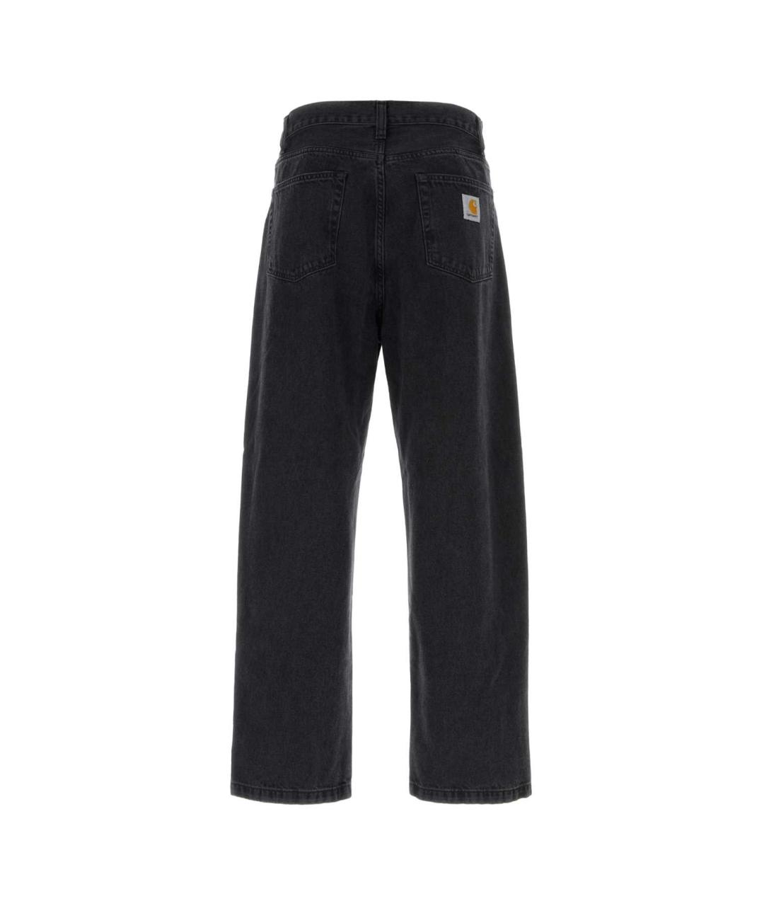 CARHARTT WIP Черные хлопковые прямые джинсы, фото 2