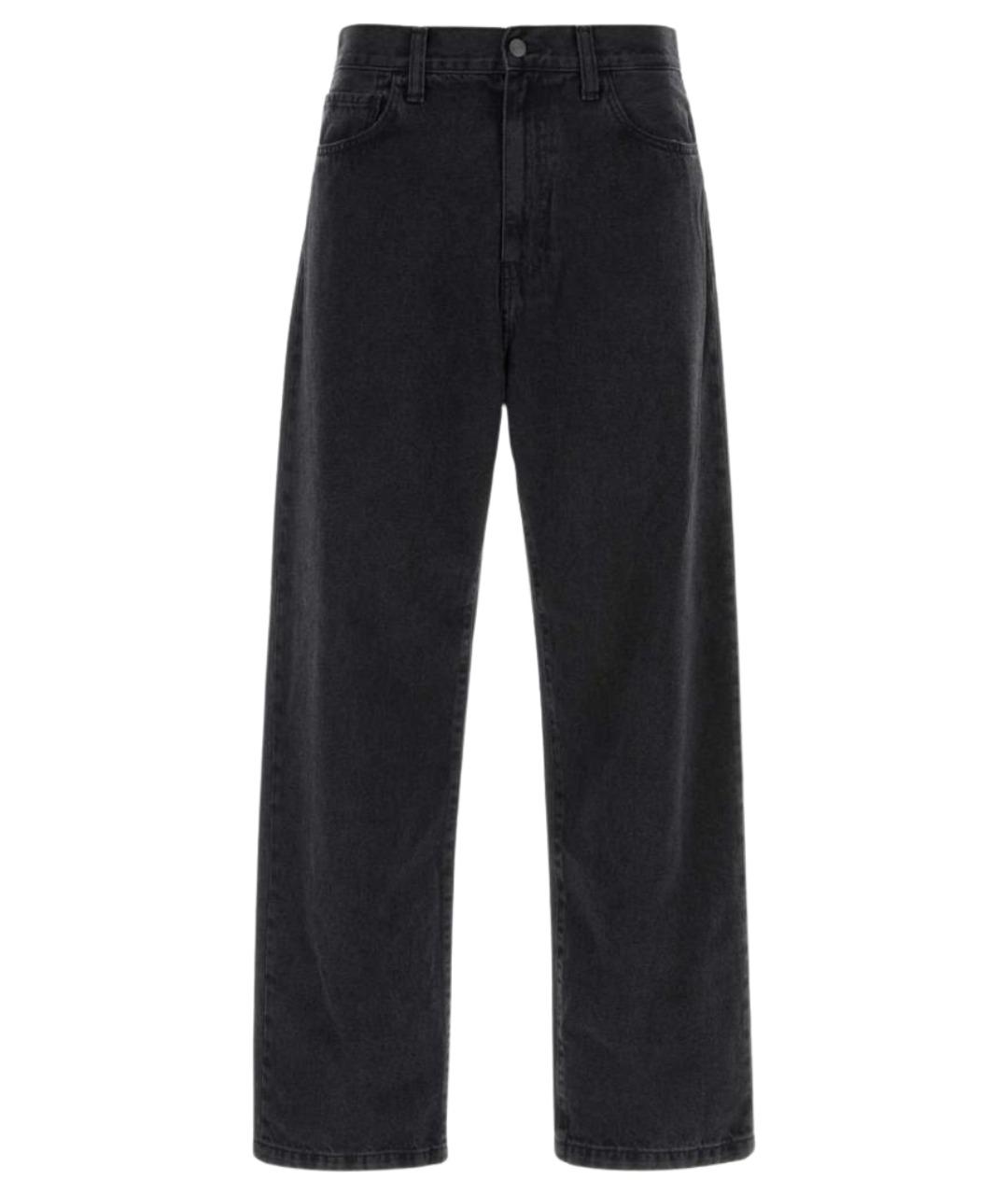 CARHARTT WIP Черные хлопковые прямые джинсы, фото 1