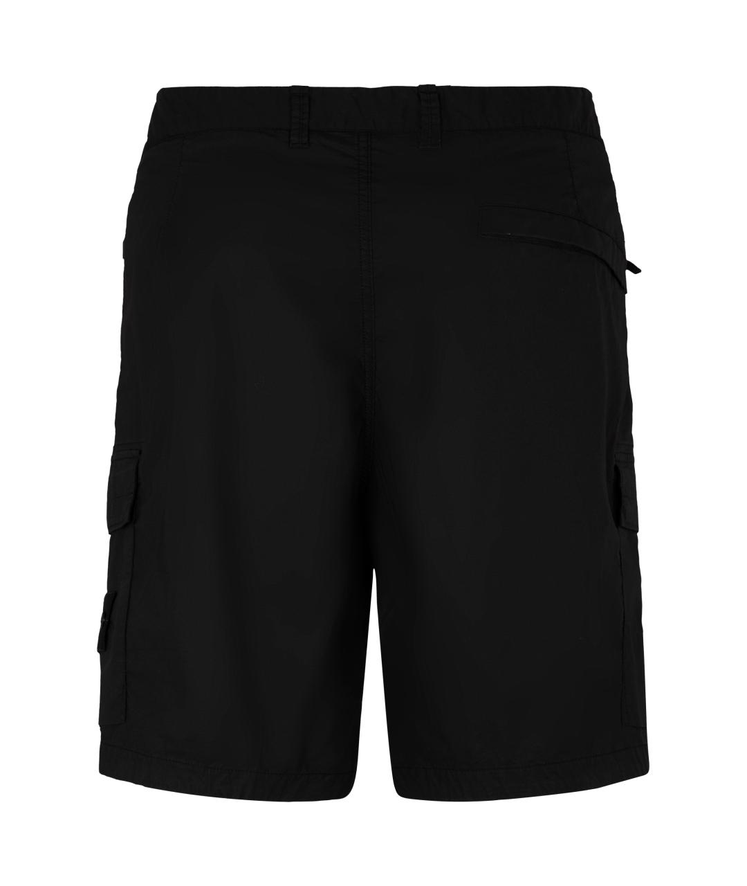 STONE ISLAND Черные хлопковые шорты, фото 3