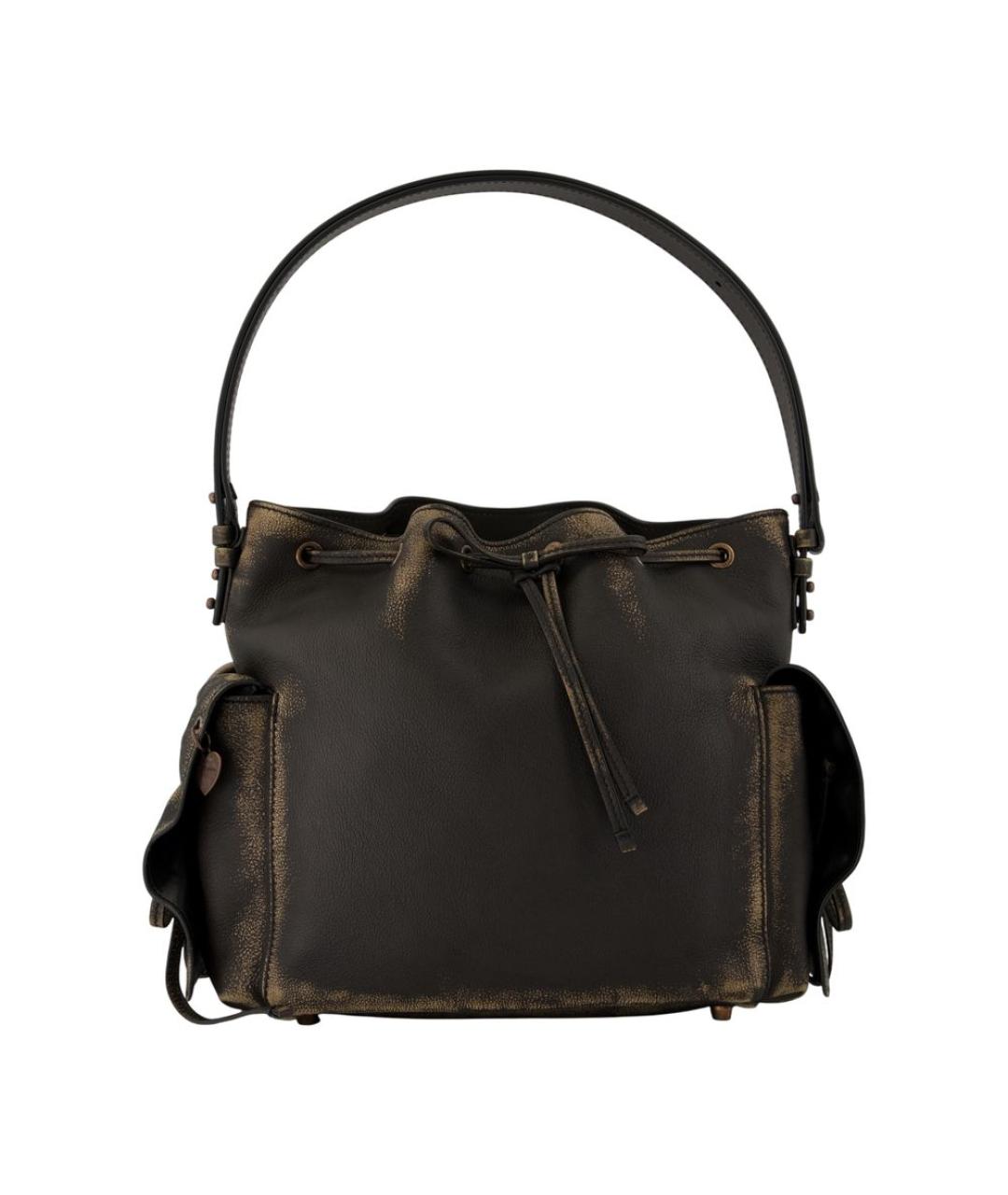 ACNE STUDIOS Коричневая кожаная сумка через плечо, фото 1