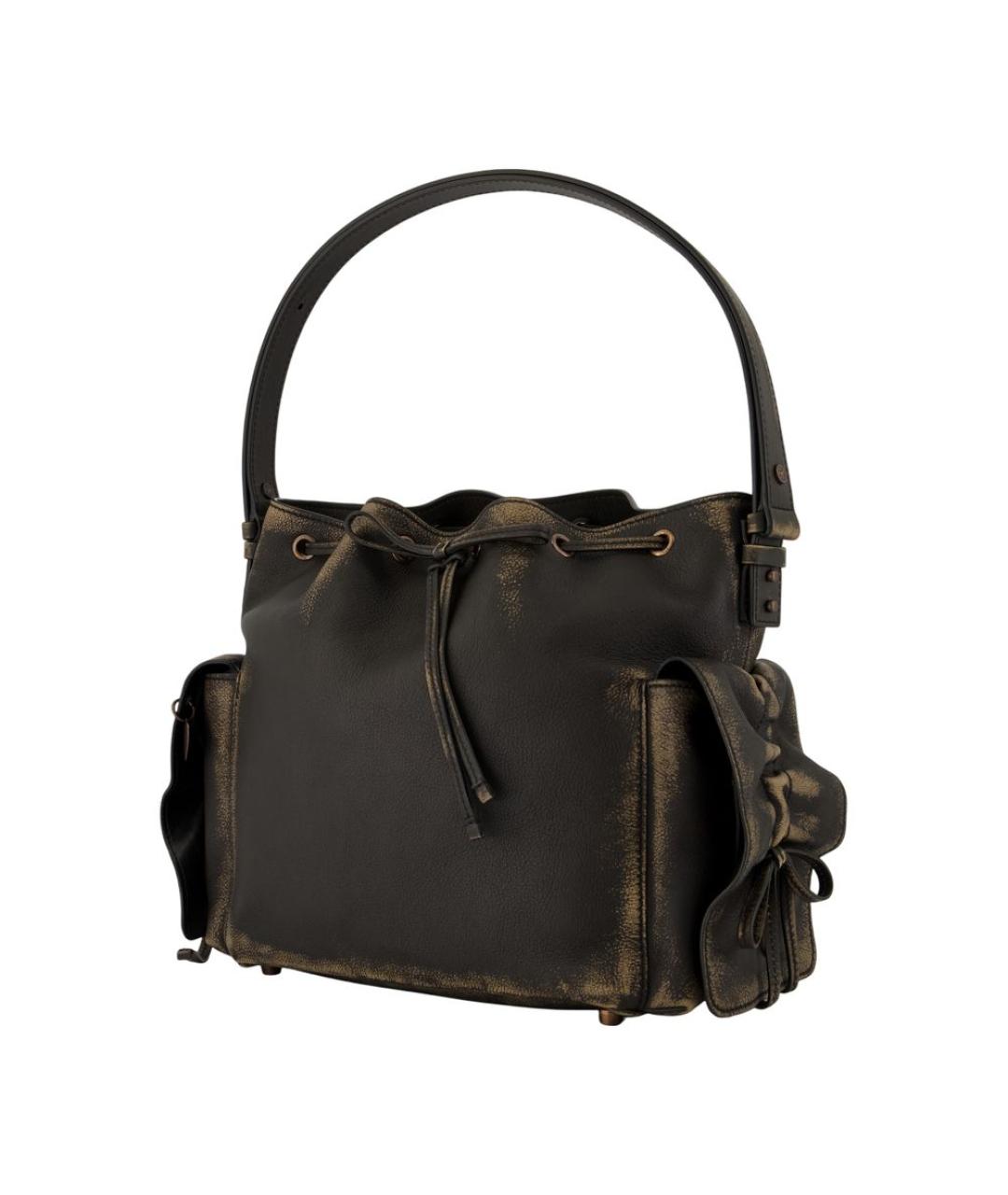 ACNE STUDIOS Коричневая кожаная сумка через плечо, фото 2