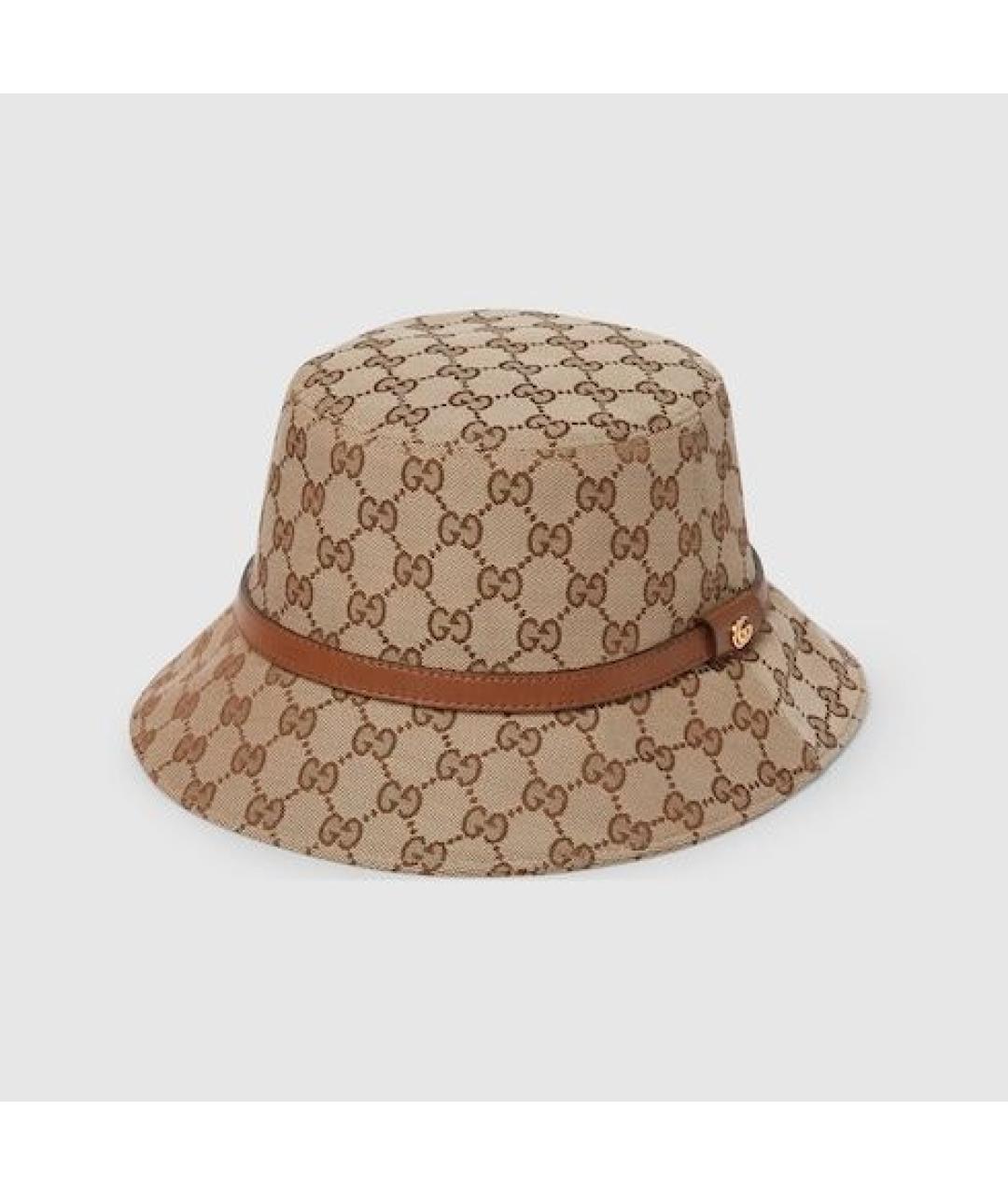 GUCCI Бежевая хлопковая панама, фото 3