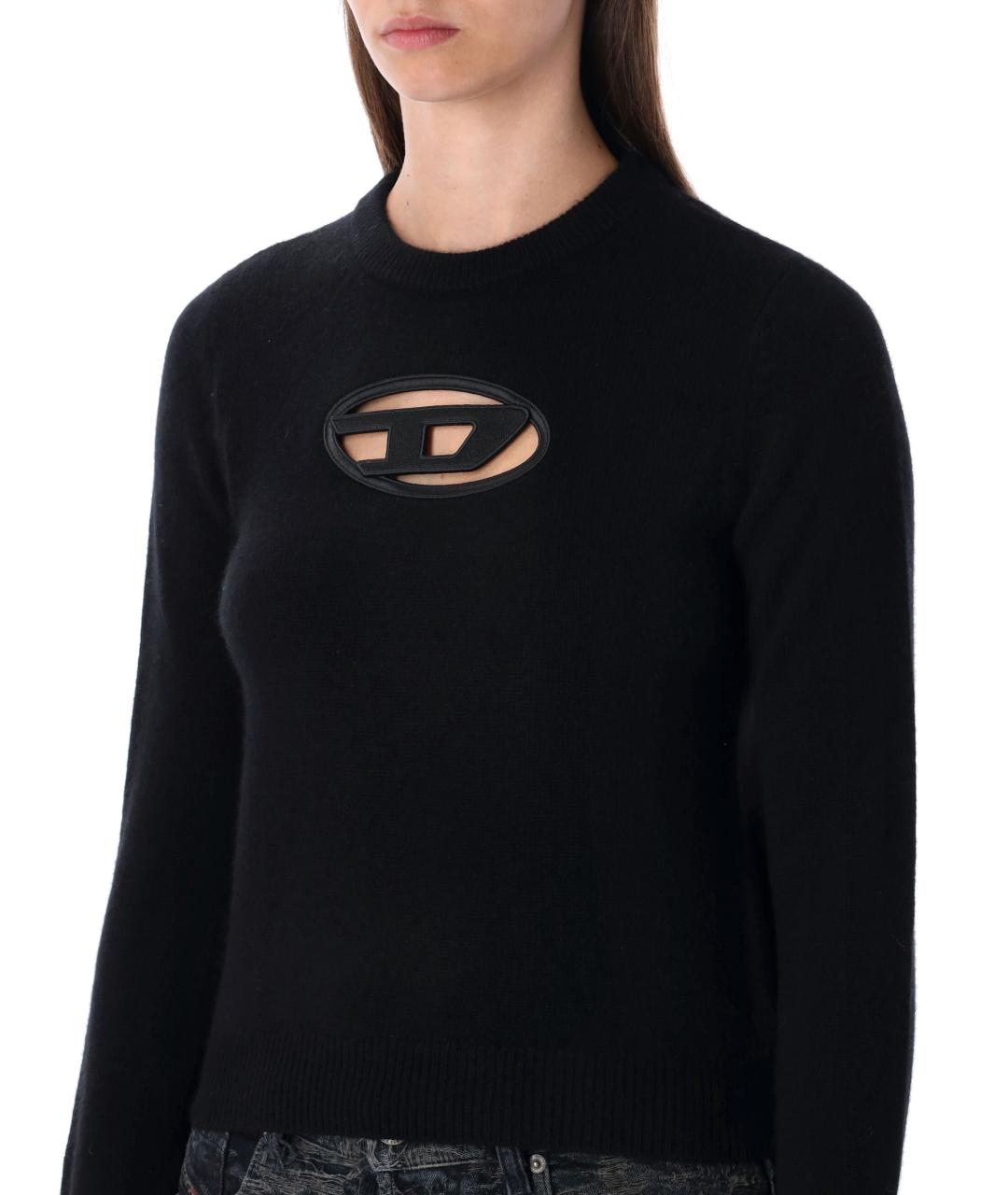 DIESEL Черный шерстяной джемпер / свитер, фото 6