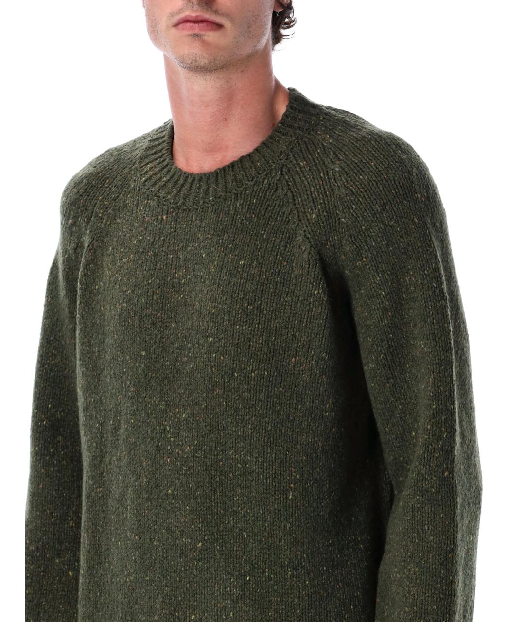 A.P.C. Зеленый шерстяной джемпер / свитер, фото 3