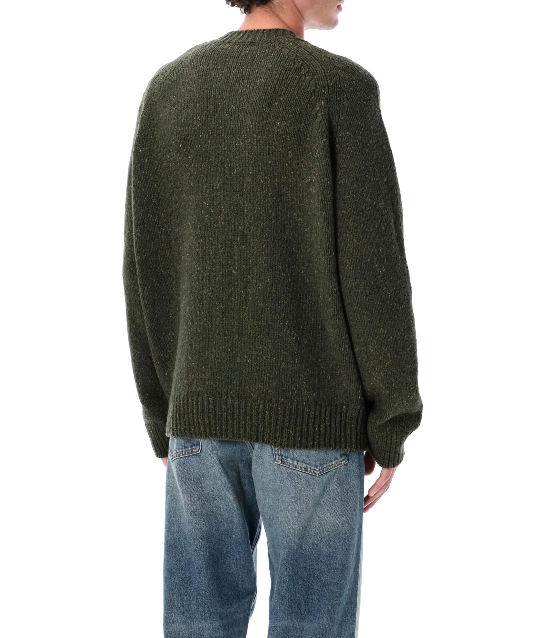 A.P.C. Зеленый шерстяной джемпер / свитер, фото 2