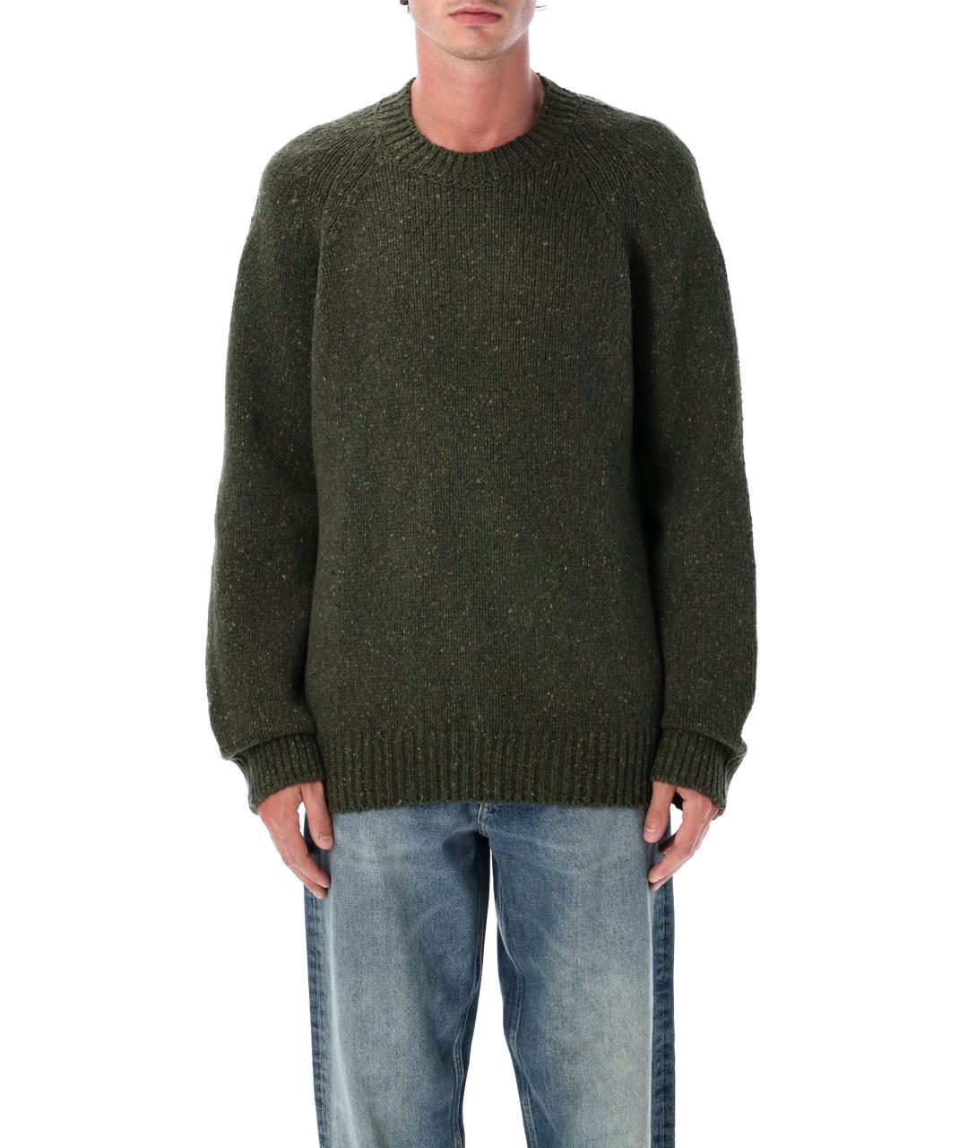 A.P.C. Зеленый шерстяной джемпер / свитер, фото 4