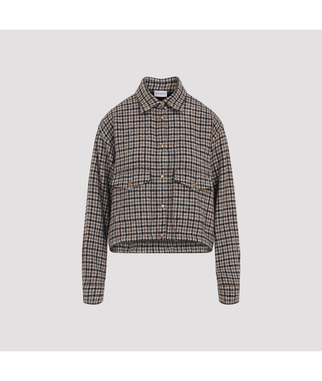 MONCLER Мульти шерстяная рубашка, фото 2