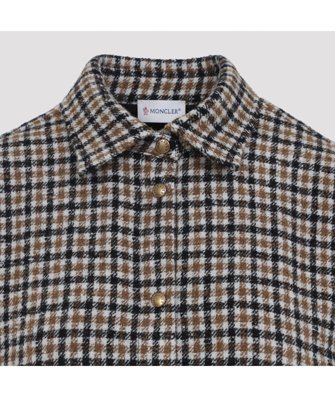 MONCLER Мульти шерстяная рубашка, фото 4