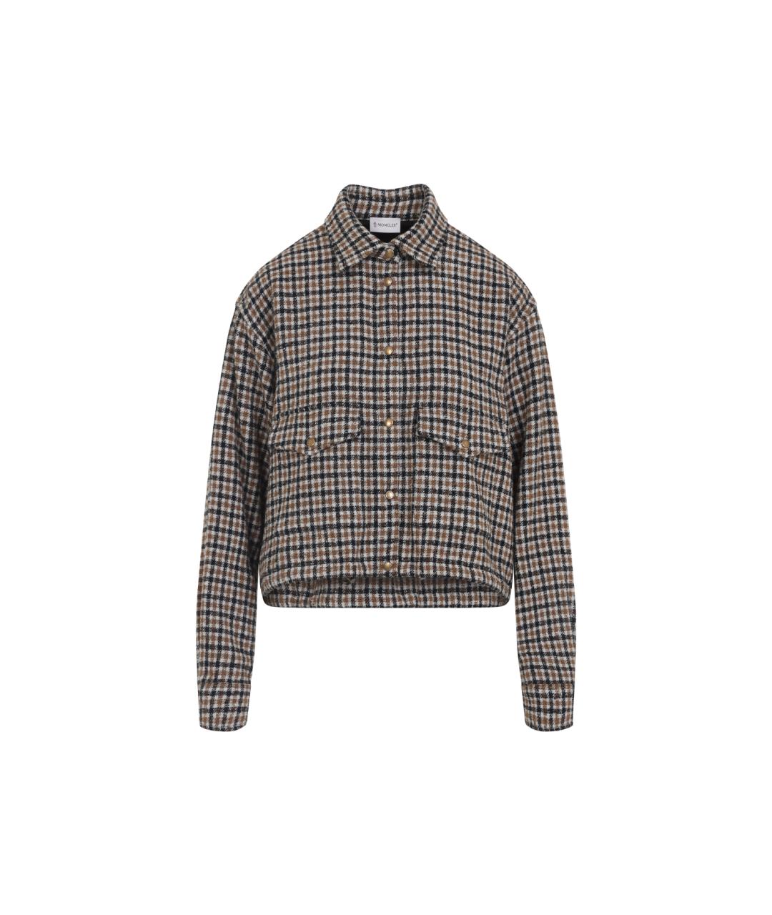 MONCLER Мульти шерстяная рубашка, фото 1