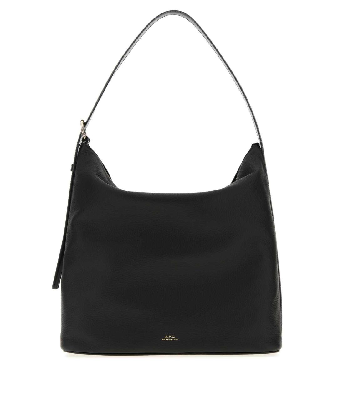 A.P.C. Черная кожаная сумка через плечо, фото 1