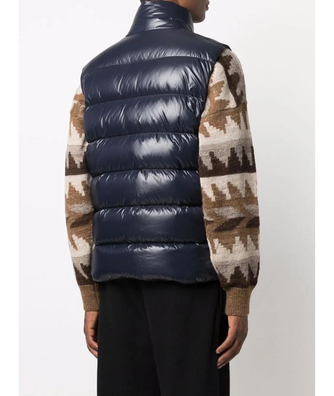 MONCLER Синий полиамидовый жилет, фото 4