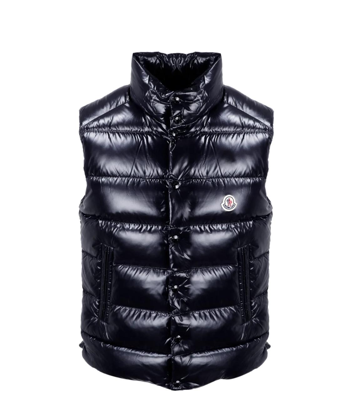 MONCLER Синий полиамидовый жилет, фото 1