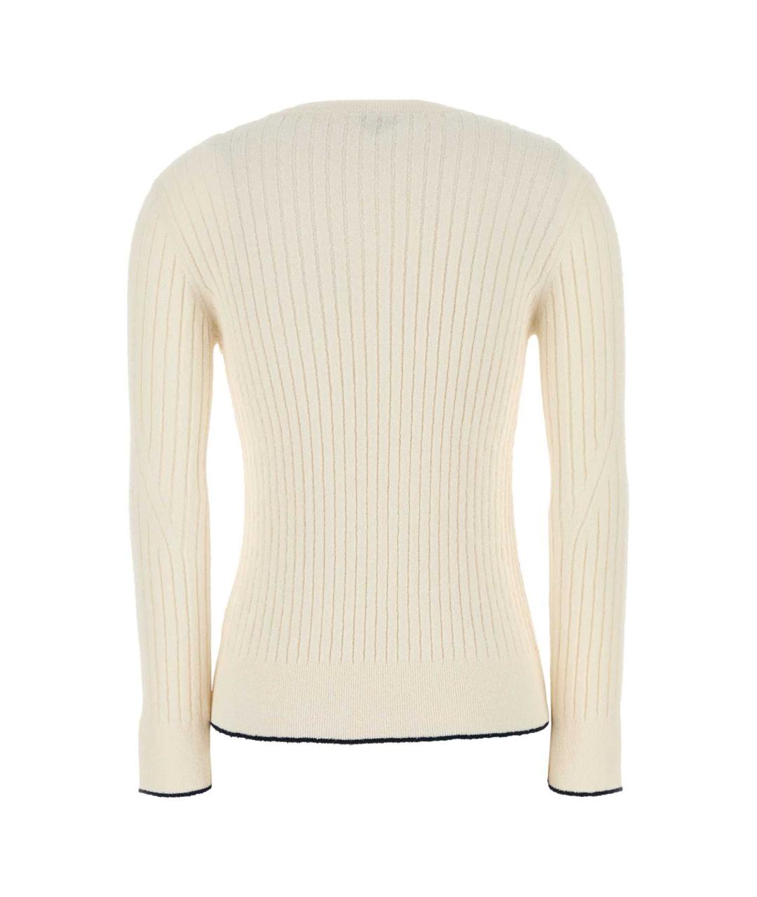 BOTTEGA VENETA Бежевый хлопковый джемпер / свитер, фото 2