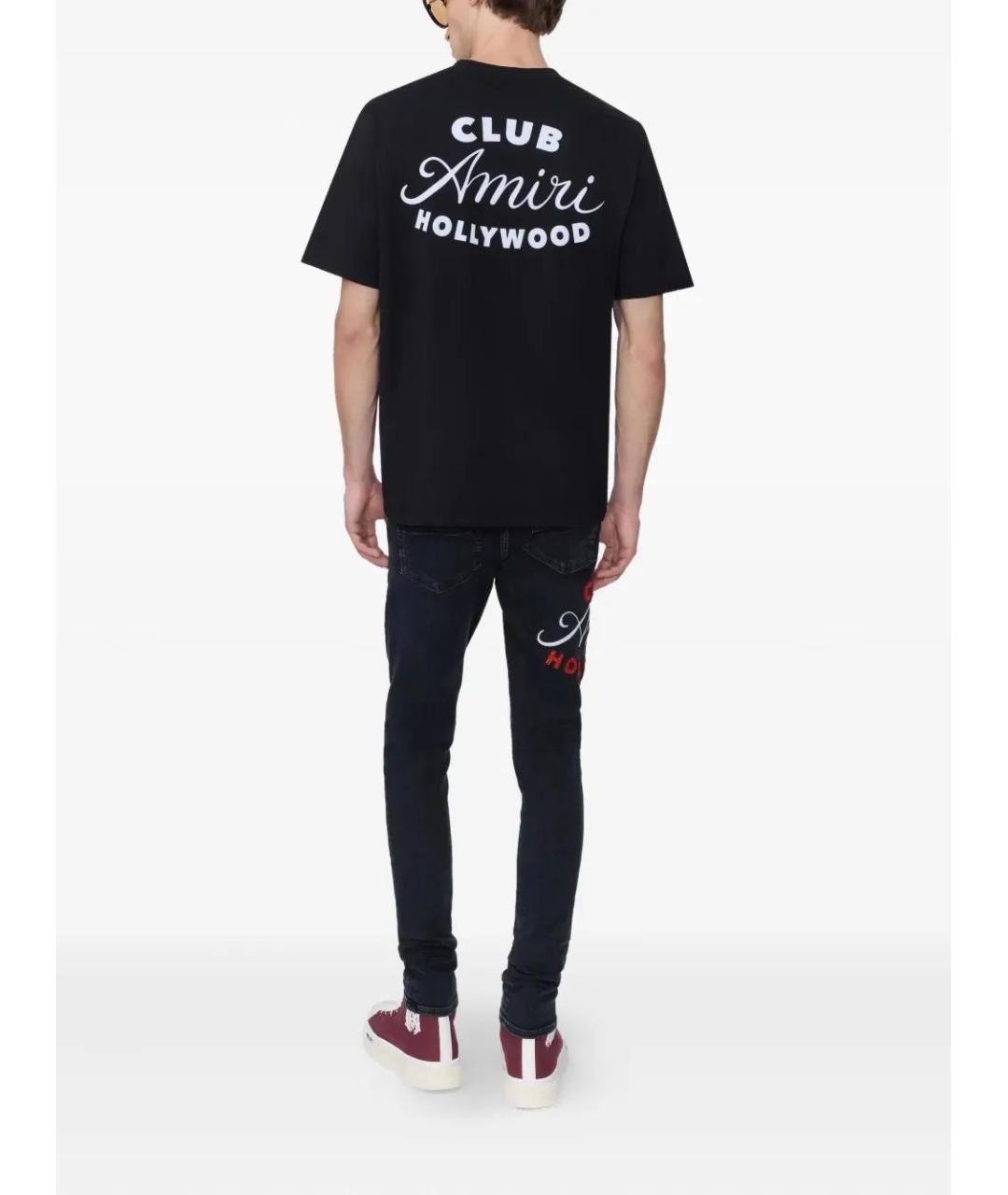 AMIRI Черная хлопковая футболка, фото 3