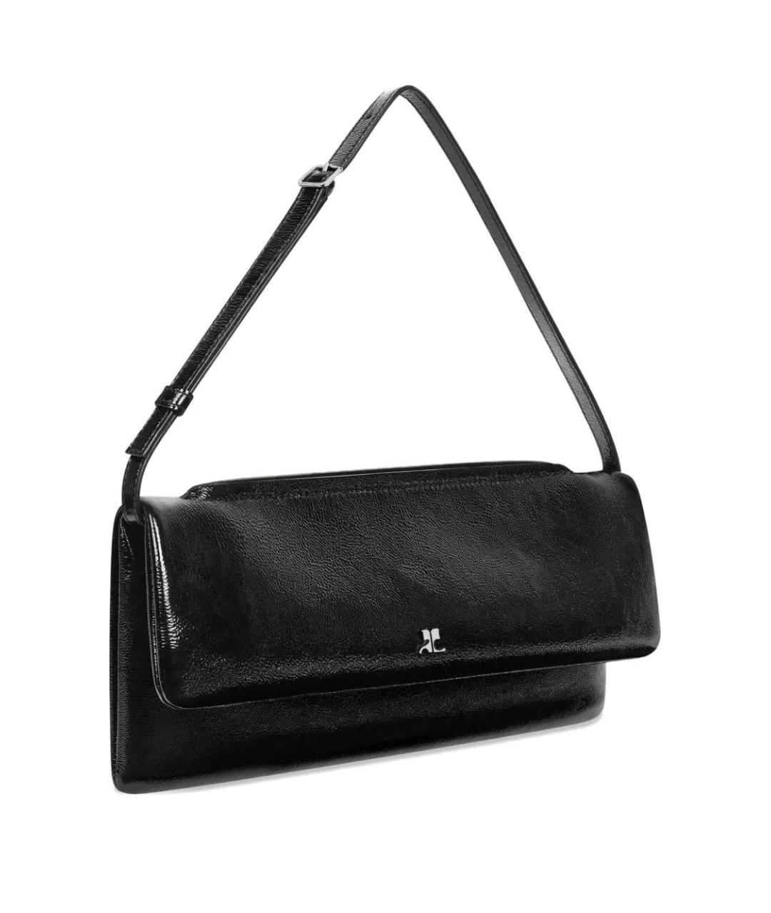 COURREGES Черный кожаный кошелек, фото 4