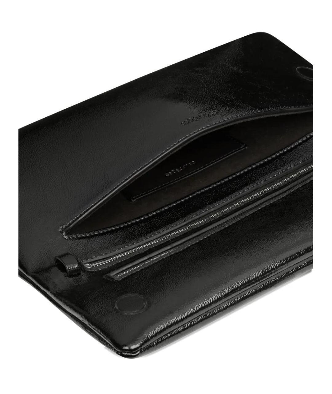 COURREGES Черный кожаный кошелек, фото 5