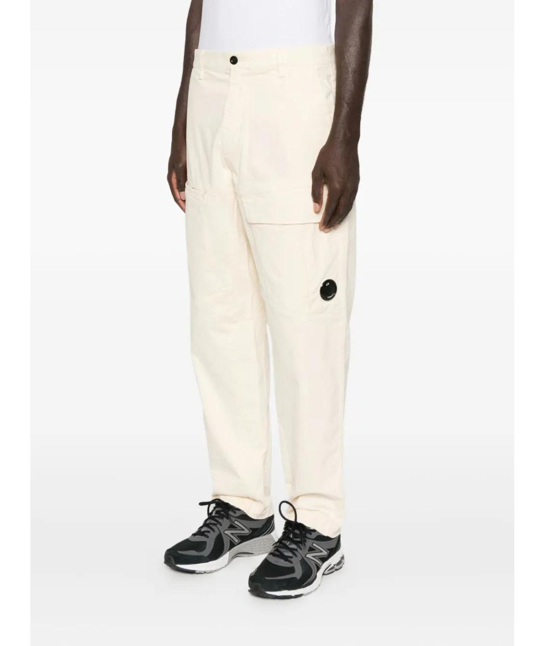 CP COMPANY Бежевые хлопковые повседневные брюки, фото 3