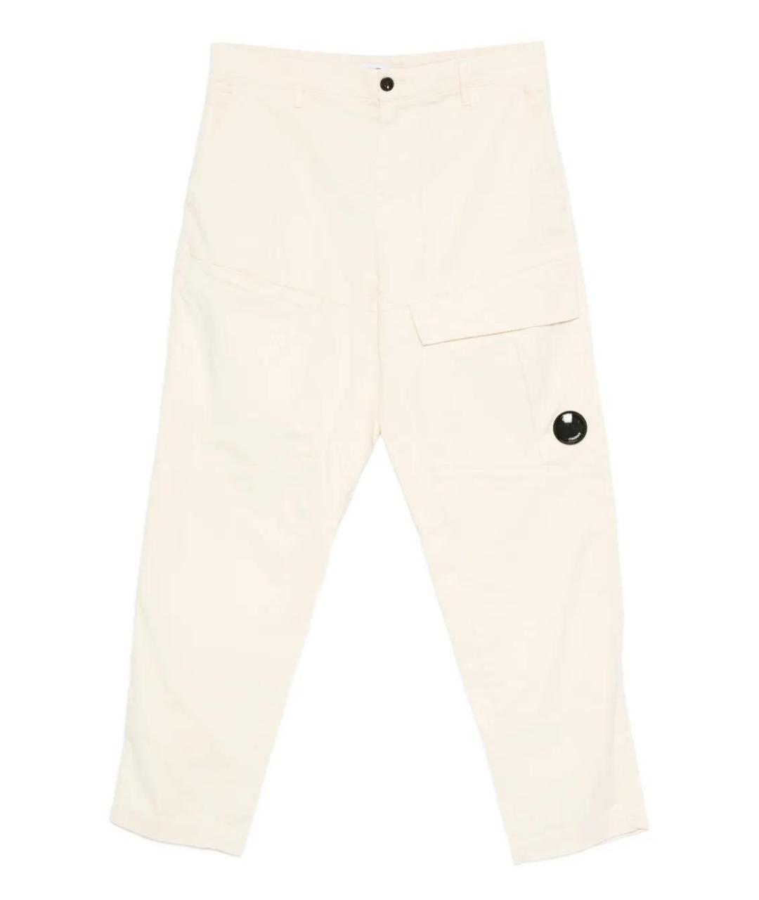 CP COMPANY Бежевые хлопковые повседневные брюки, фото 1