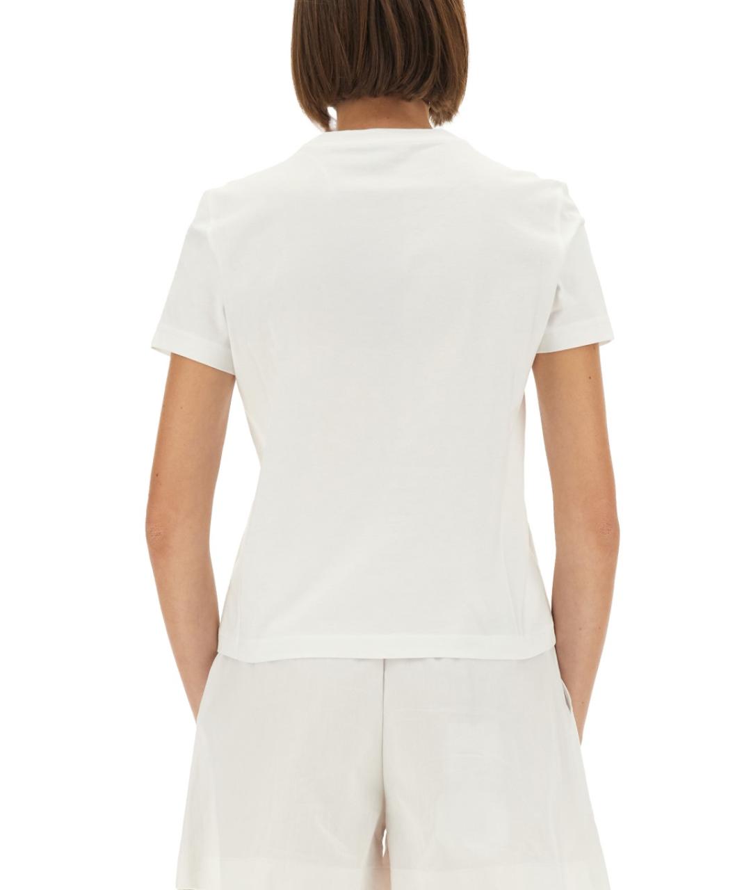 CASABLANCA Белая хлопковая футболка, фото 2