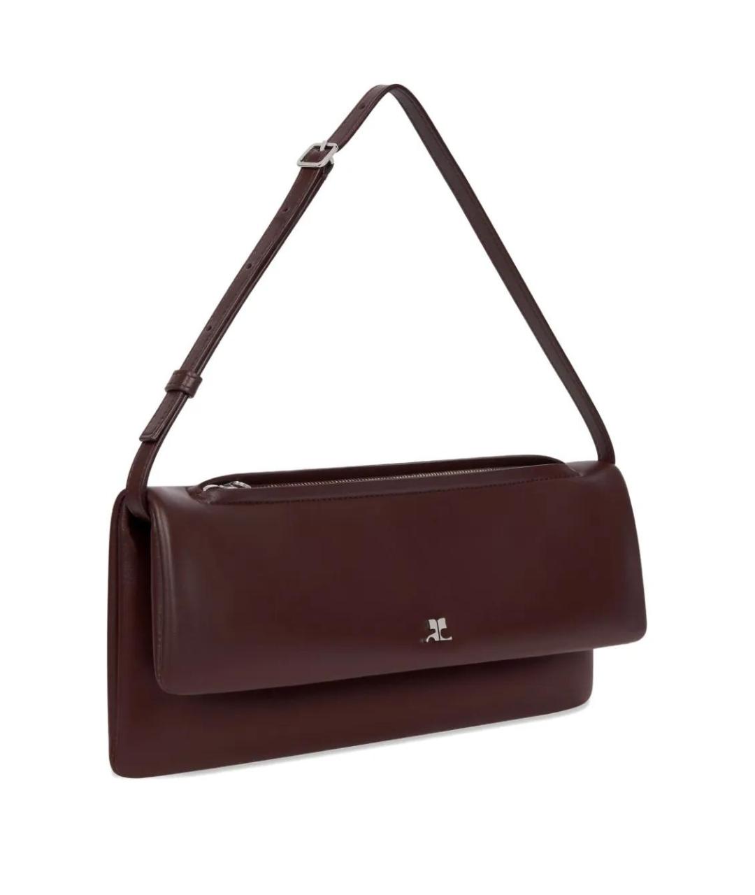 COURREGES Бордовый кожаный кошелек, фото 3