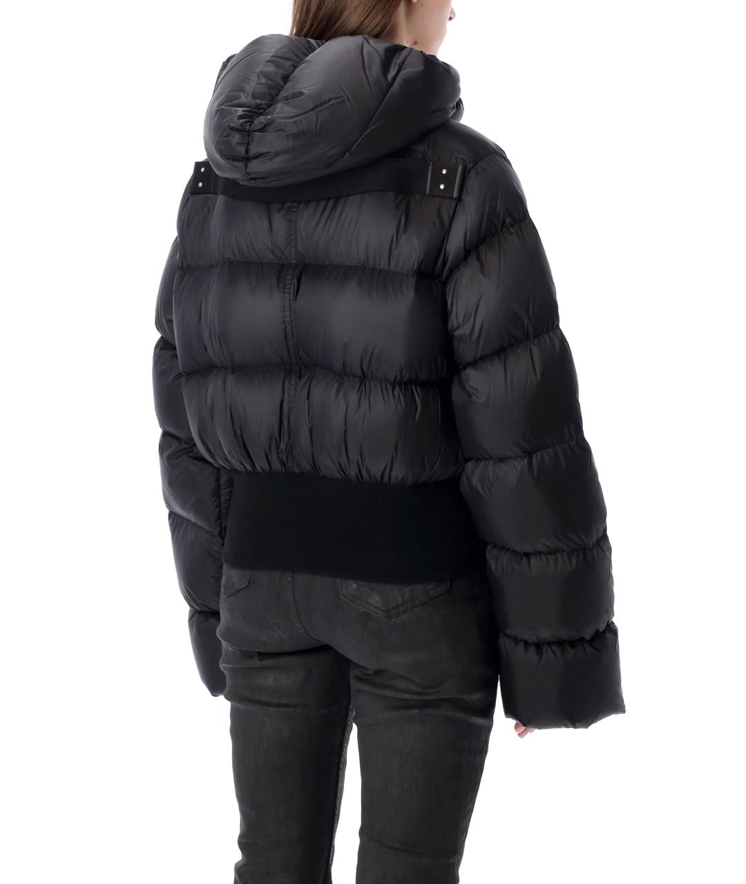 RICK OWENS Черный полиамидовый пуховик, фото 3