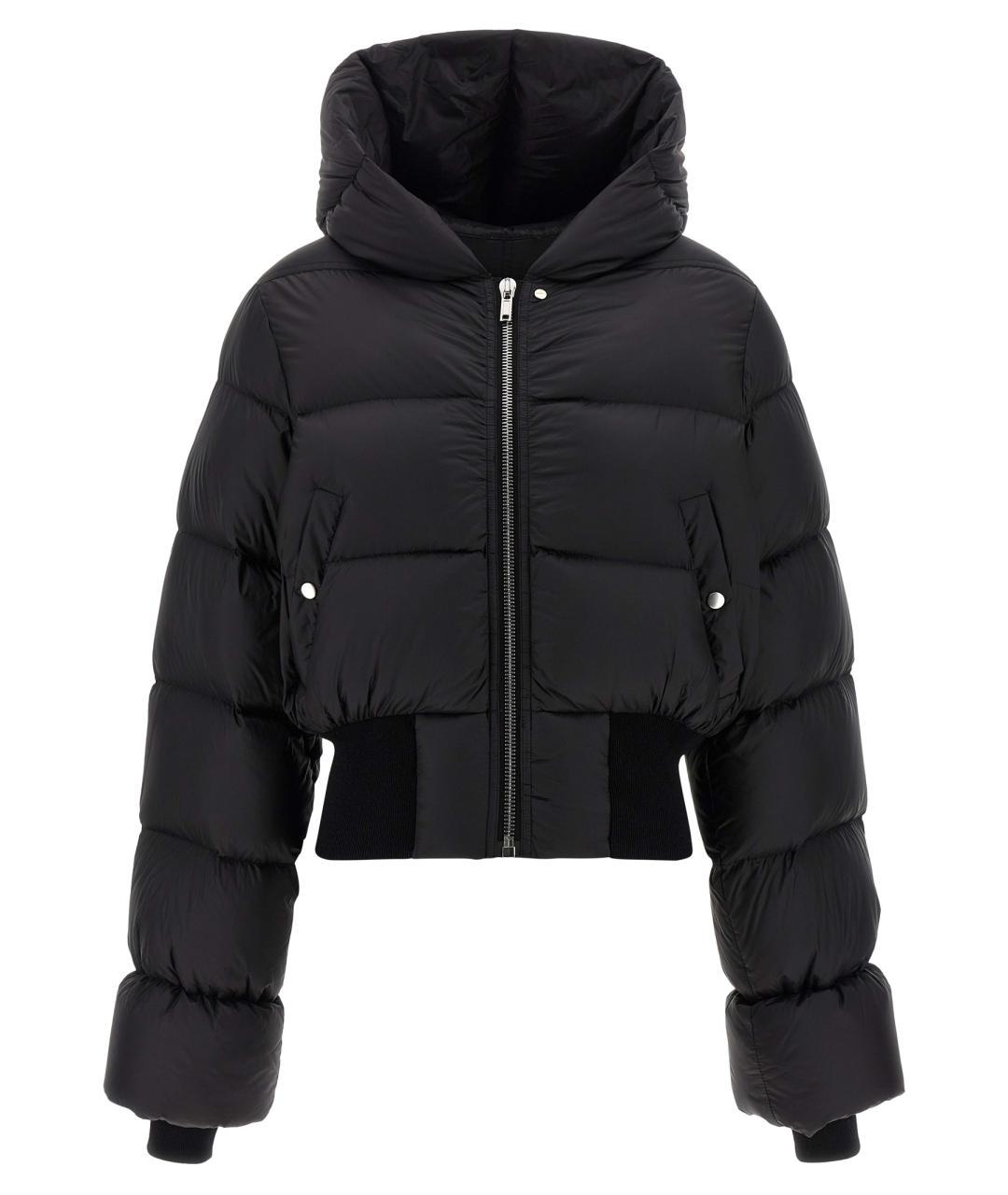 RICK OWENS Черный полиамидовый пуховик, фото 1