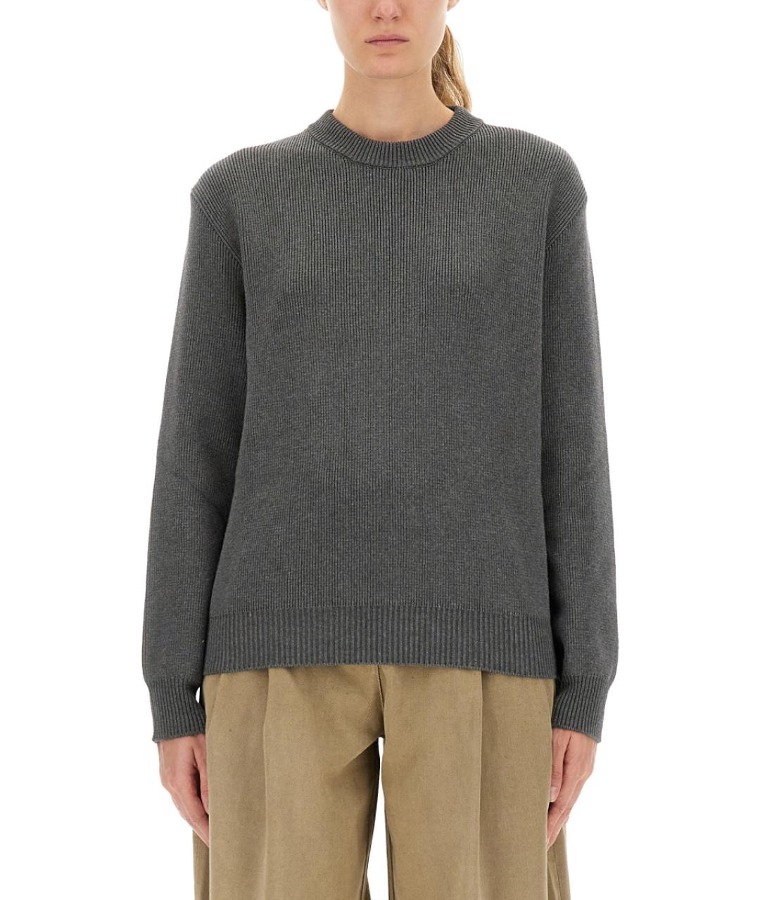 GOLDEN GOOSE DELUXE BRAND Серый хлопковый джемпер / свитер, фото 2