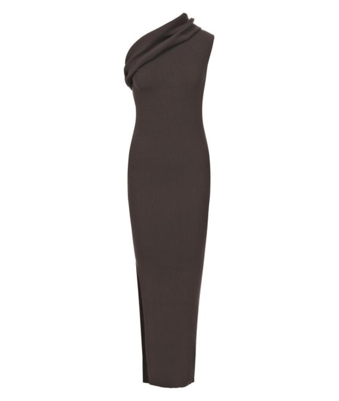 RICK OWENS Серое вискозное платье, фото 1