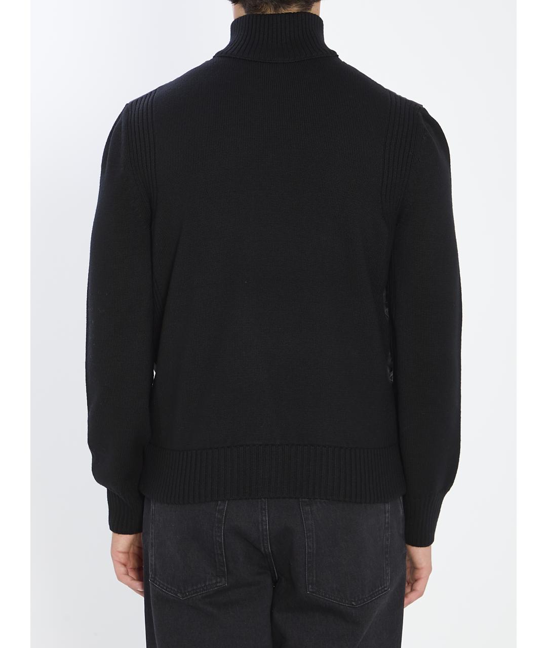 MONCLER Черная шерстяная куртка, фото 5