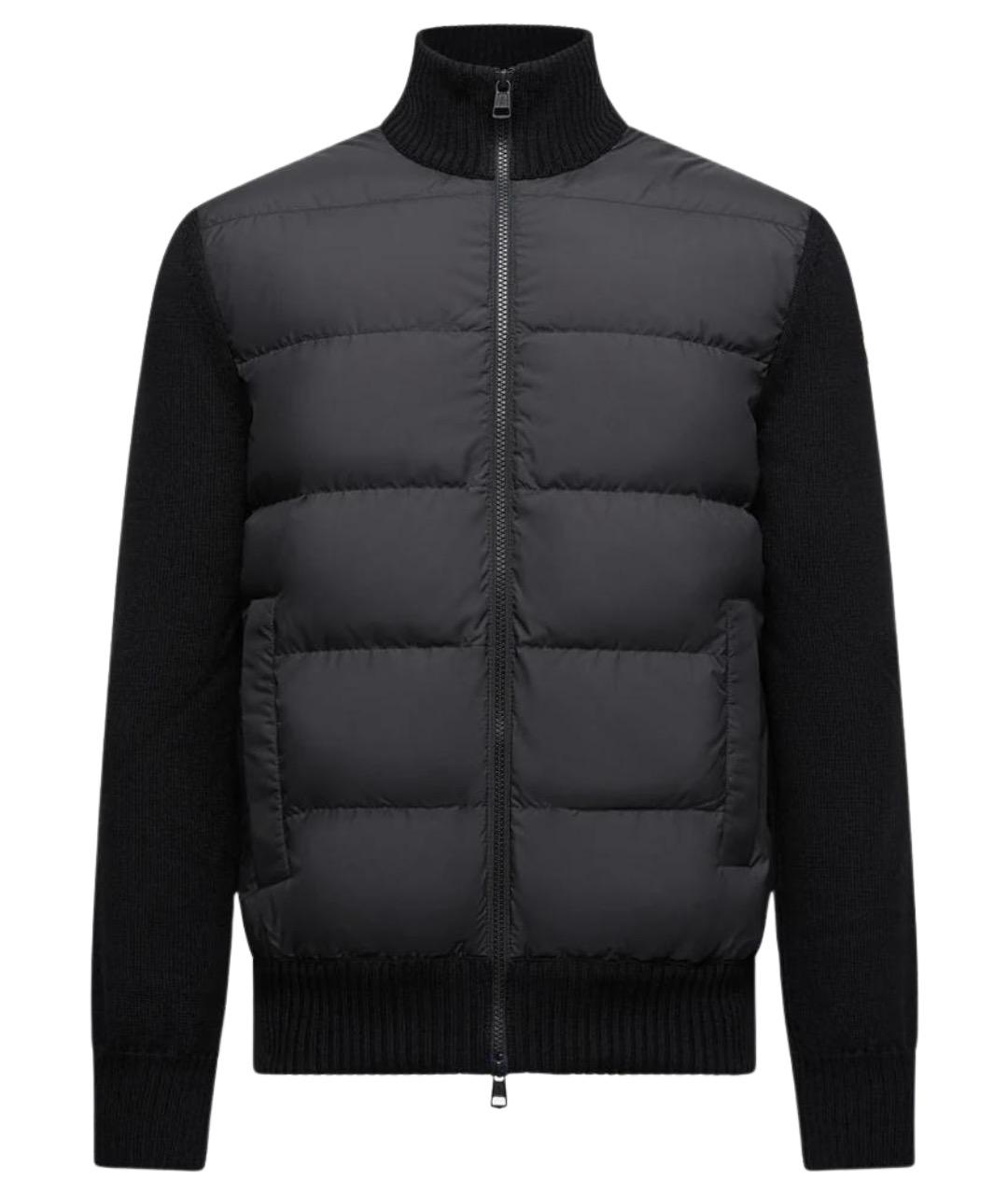 MONCLER Черная шерстяная куртка, фото 1