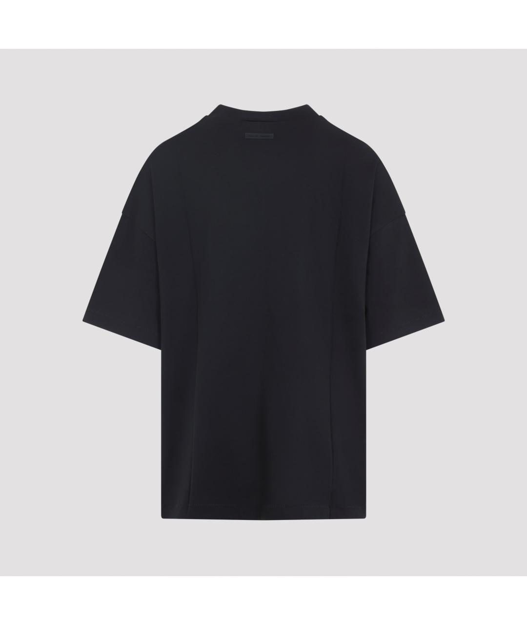 FEAR OF GOD ESSENTIALS Черная хлопковая футболка, фото 2