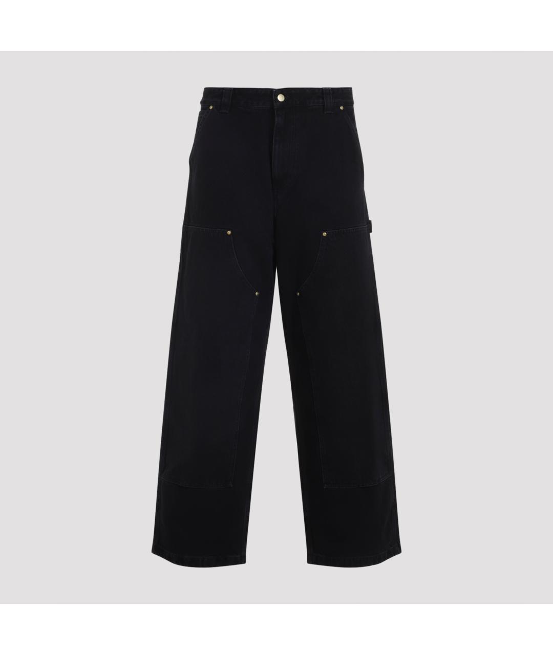 CARHARTT WIP Черные хлопковые повседневные брюки, фото 2