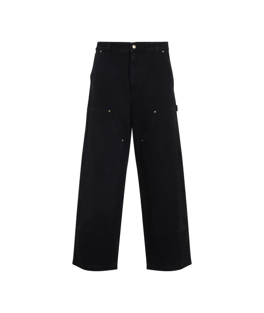 CARHARTT WIP Черные хлопковые повседневные брюки, фото 1