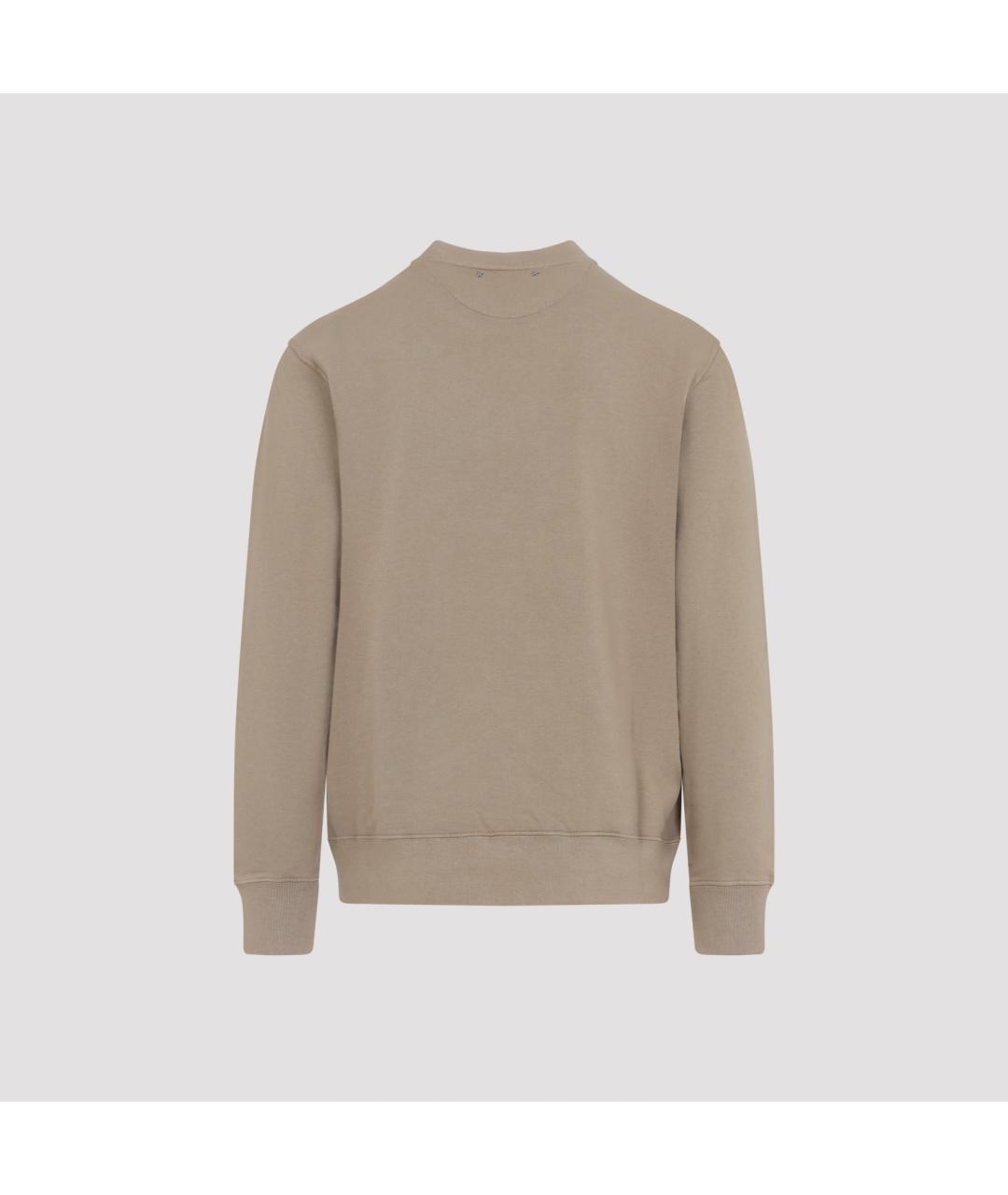GOLDEN GOOSE DELUXE BRAND Бежевый хлопковый джемпер / свитер, фото 2