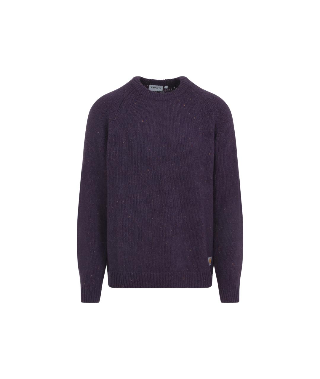 CARHARTT WIP Фиолетовый хлопковый джемпер / свитер, фото 1