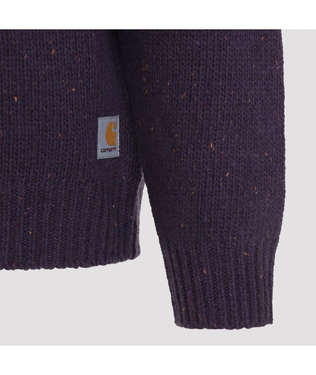CARHARTT WIP Фиолетовый хлопковый джемпер / свитер, фото 3