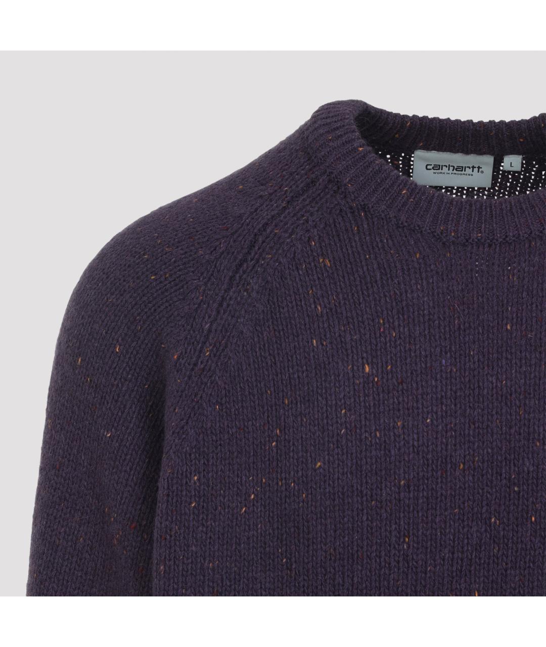 CARHARTT WIP Фиолетовый хлопковый джемпер / свитер, фото 4