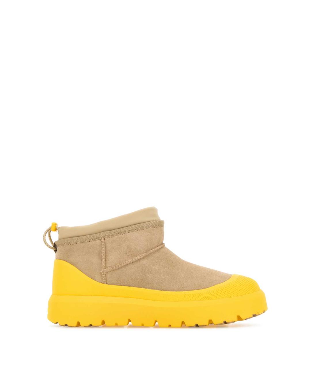 UGG AUSTRALIA Бежевые замшевые низкие ботинки, фото 1