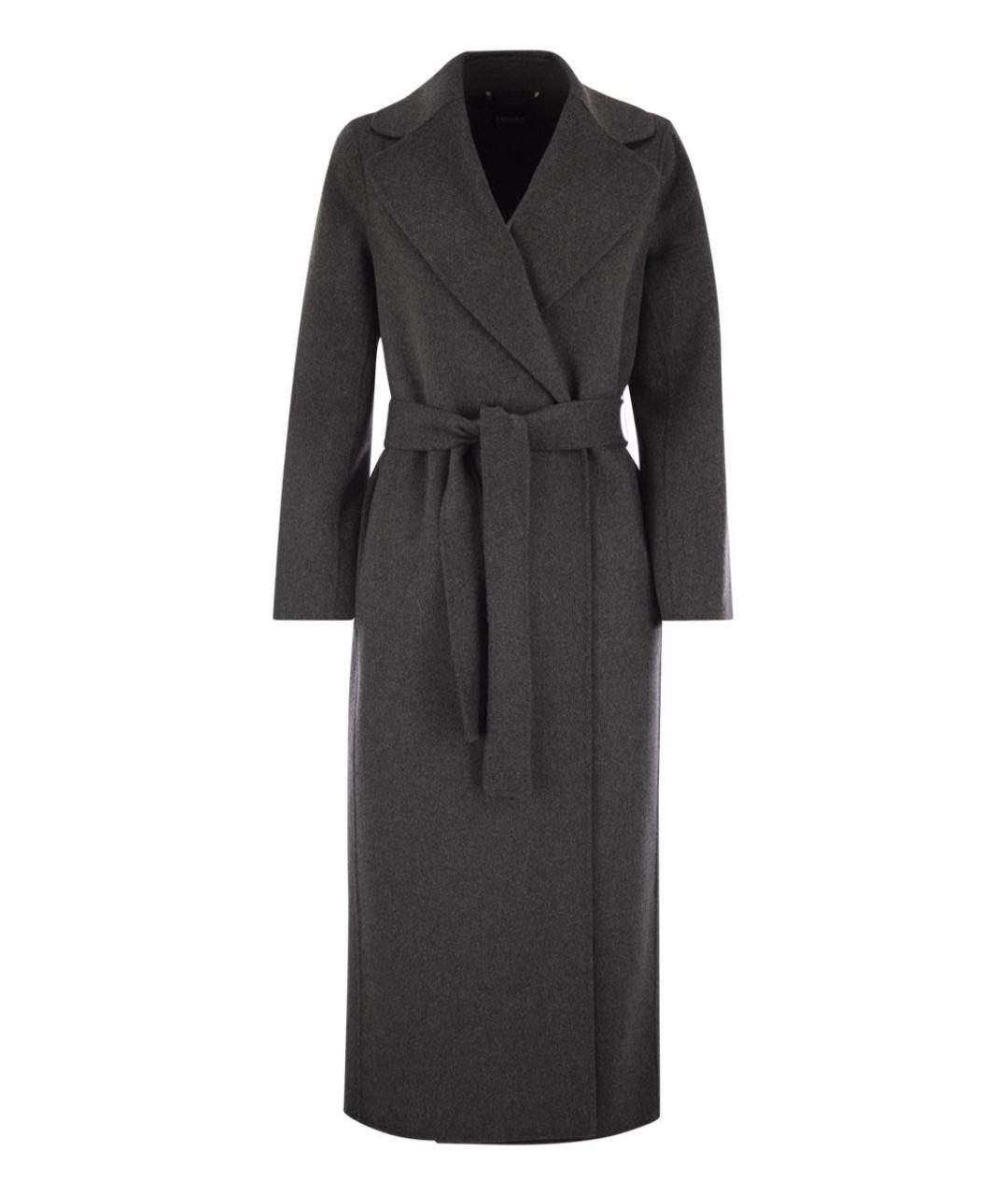 'S MAX MARA Серое шерстяное пальто, фото 1