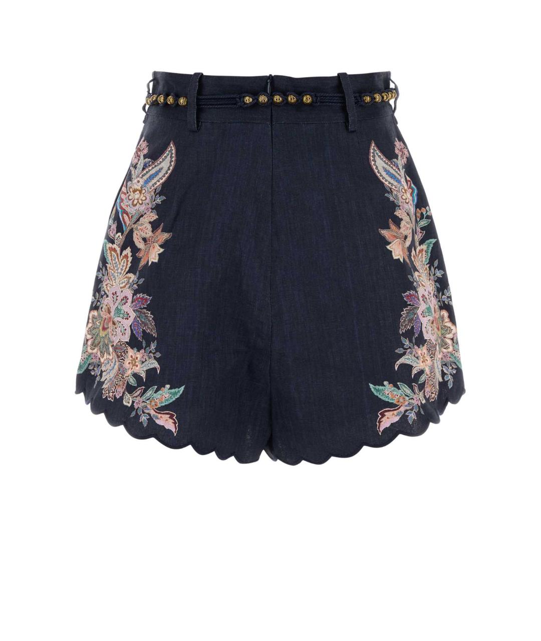 ZIMMERMANN Синие хлопковые шорты, фото 2